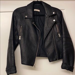 Abercrombie & Fitch vegan leather jacket